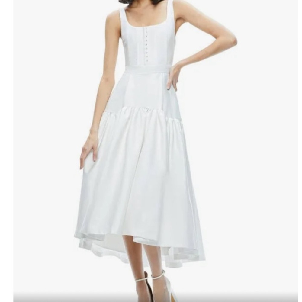 Alice + Olivia White Wedding Dress